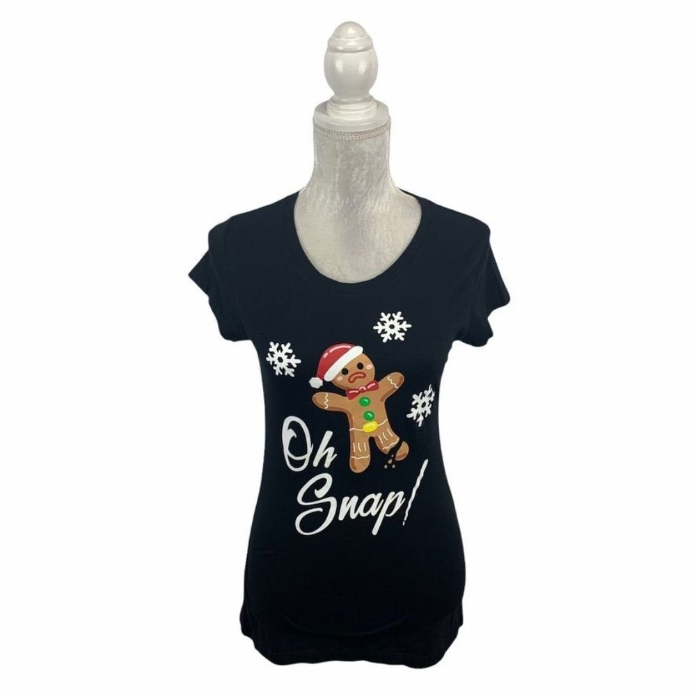 Hybrid Apparel Oh Snap Gingerbread Man T-shirt